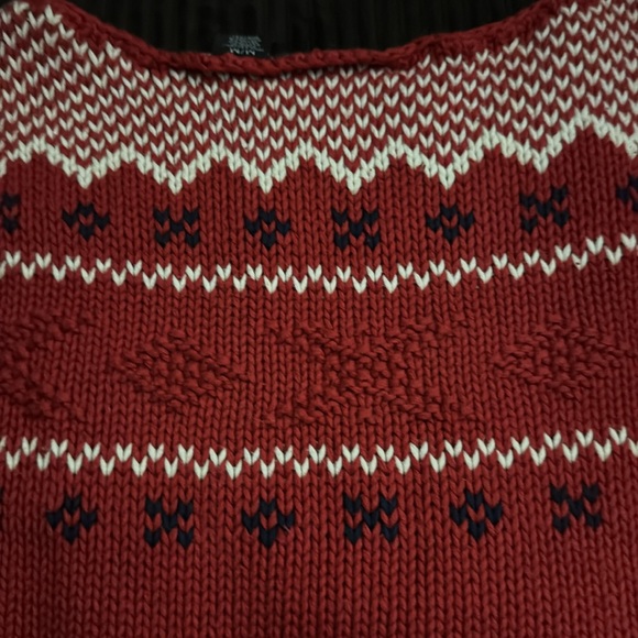 Polo jeans company Ralph Lauren, red knit sweater size medium 100% cotton. - Picture 9 of 13